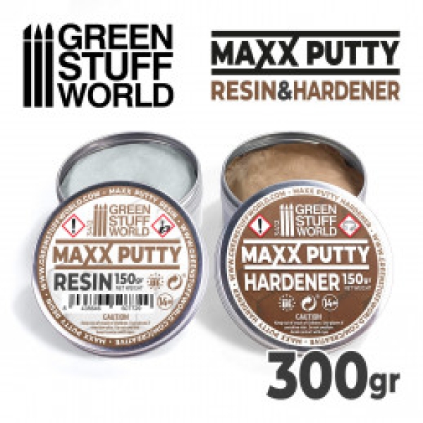 Epoxid-Spachtelmasse MAXX PUTTY 300g (GP1kg=50€)